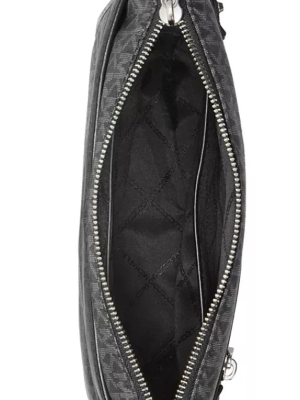 NWT Michael Kors Black/Gray MK Monogram Crossbody Bag- Water Resistance- OBO!